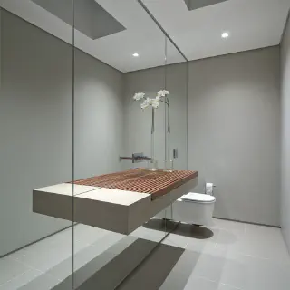 Ein Blick in das Badezimmer von Architectural Digest: Fliesen, die beeindrucken