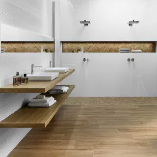 Badezimmer Fliesen Design Ideen Weiß