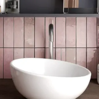 Badezimmer Fliesenfarbe Rosa
