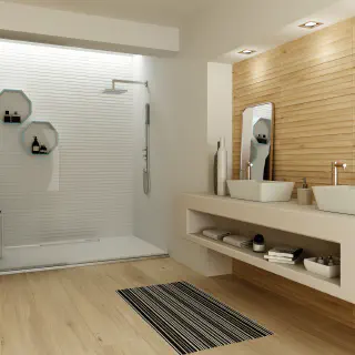 Wie man das perfekte Badezimmerfliesen-Design mit Build.com kreiert