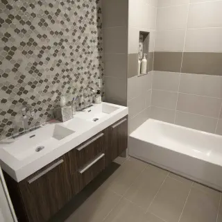 Badezimmer Fliesen Designs einfach
